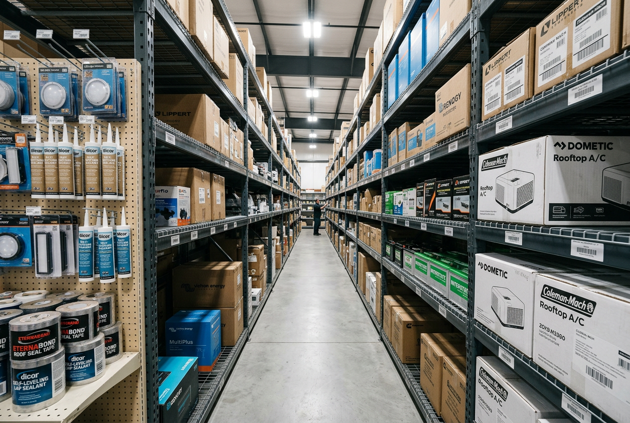 RV parts and components inventory